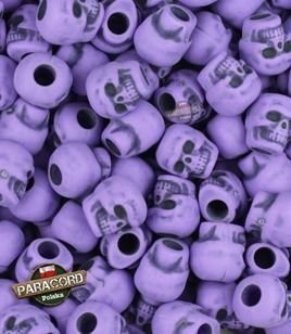 Czaszka akrylowa, kolor: Dark Purple, przeznaczona do wyrobów z Paracordu